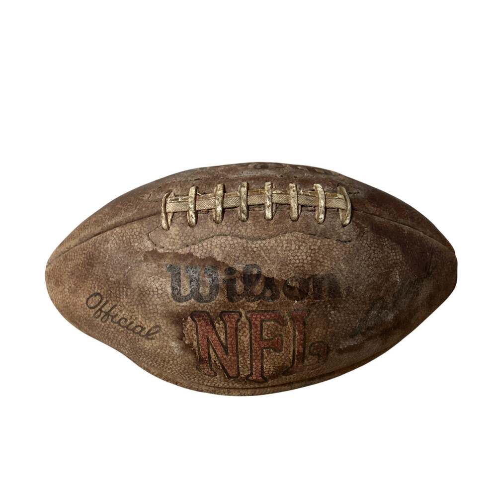 Official Wilson Football National And American Conference Pete Rozelle Vtg Worn